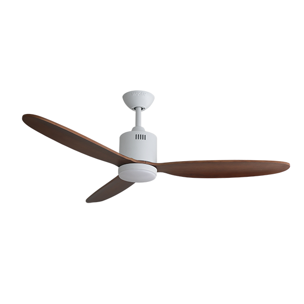 พัดลมเพดาน MR.KEN รุ่น CAN Solid Wood 52" DR LED DC Motor พัดลมมีไฟ ใบพัดไม้แท้ พร้อมรีโมทคอนโทรล